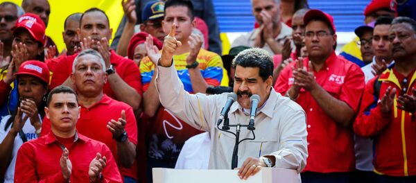 Акция в поддержку президента Венесуэлы Н. Мадуро Акция в поддержку президента Венесуэлы Н. Мадуро - Sputnik Ўзбекистон