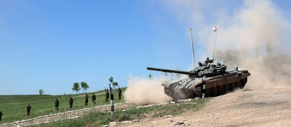 В Узбекистане прошел второй по счету Танковый биатлон. Территория на котором проводилась битва титанов полностью соответствует международным стандартам, сообщили организаторы В Узбекистане прошел второй по счету Танковый биатлон. Территория на котором проводилась битва титанов полностью соответствует международным стандартам, сообщили организаторы - Sputnik Ўзбекистон