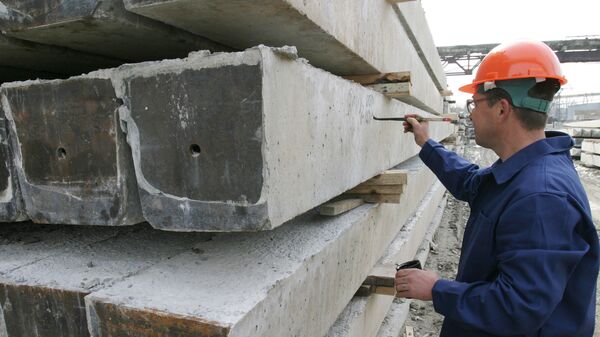 Работа Комбината строительных материалов - Sputnik Узбекистан