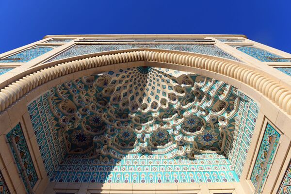 Орнамент внутренней арки мечети Шейха Мухаммада Садыка Мухаммада Юсуфа - Sputnik Узбекистан