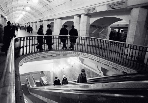 Пересадочный узел на станции Московского метрополитена Проспект Мира, 1975 год - Sputnik Узбекистан