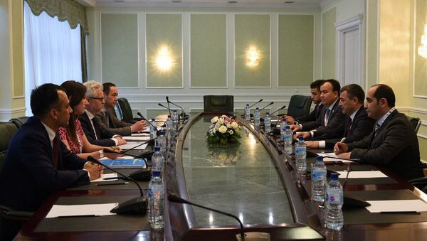 Встреча министра энергетики Узбекистана Алишера Султанова и генерального секретаря Энергетической хартии Урбана Руснака - Sputnik Узбекистан