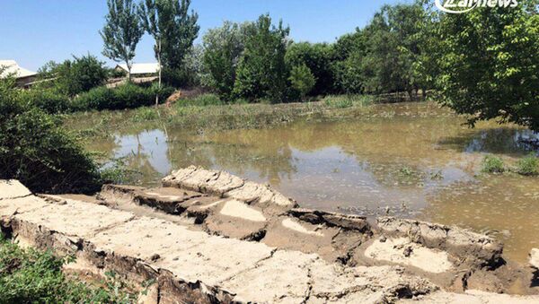 Последствия наводнения в Самаркандской области - Sputnik Узбекистан