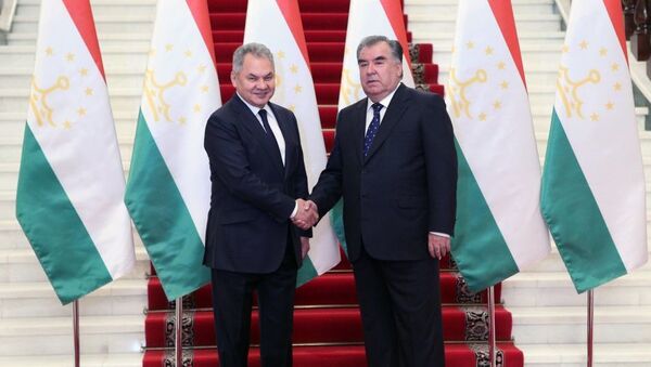 Prezident Tadjikistana Emomali Raxmon vstretilsya s ministrom oboroni RF Sergeyem Shoygu - Sputnik O‘zbekiston