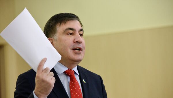 Eks-prezident Gruzii, bыvshiy gubernator Odesskoy oblasti Mixail Saakashvili - Sputnik Oʻzbekiston