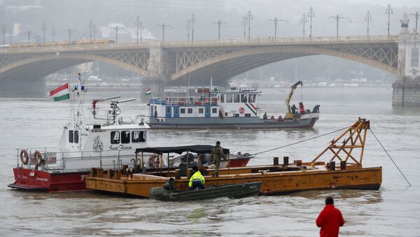 Поисково-спасательная операция в Будапеште, где затонул катер с туристами - Sputnik Узбекистан