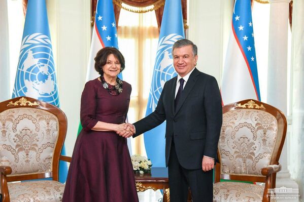 Шавкат Мирзиёев встретился с заместителем Генерального секретаря ООН - Sputnik Узбекистан