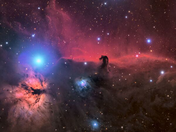 Снимок The Horsehead and Flame Nebula американского фотографа Connor Matherne, вошедший в шортлист конкурса Insight Investment Astronomy Photographer Of The Year 2019 - Sputnik Узбекистан