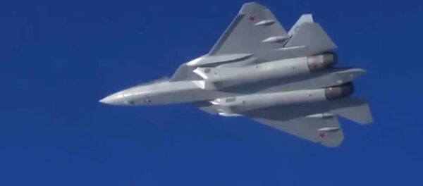 Полеты новейших истребителей Су-57 в Сирии - Sputnik Ўзбекистон