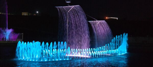 Музыкальный фонтан в Намангане Музыкальный фонтан в Намангане - Sputnik Ўзбекистон