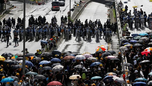 Протесты в Гонконге - Sputnik Узбекистан