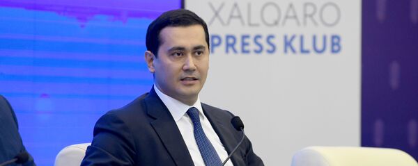 Министр инвестиций и внешней торговли Узбекистана Сардор Умурзаков  Министр инвестиций и внешней торговли Узбекистана Сардор Умурзаков  - Sputnik Ўзбекистон