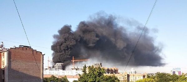 На стройке в Ташкенте вспыхнул пожар - фото - Sputnik Узбекистан