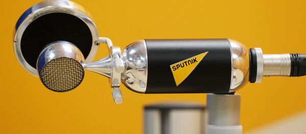 Микрофон в студии радио Sputnik Микрофон в студии радио Sputnik - Sputnik Ўзбекистон
