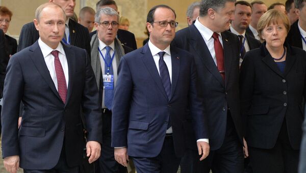 Переговоры лидеров России, Германии, Франции и Украины - Sputnik Узбекистан