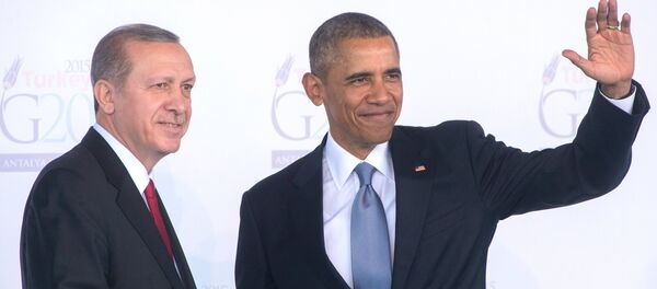 Президент Турции Тайип Эрдоган (слева) и президент США Барак Обама Президент Турции Тайип Эрдоган (слева) и президент США Барак Обама - Sputnik Узбекистан