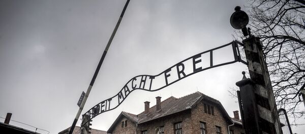 Центральные ворота бывшего концентрационного лагеря Аушвиц-Биркенау в Освенциме - Sputnik Узбекистан