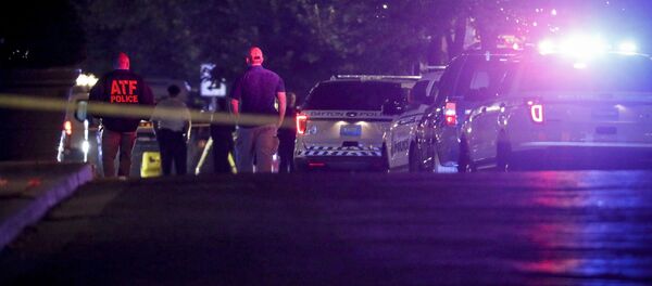 Машины полиции на месте стрельбы в Дейтоне, штат Огайо - Sputnik Узбекистан