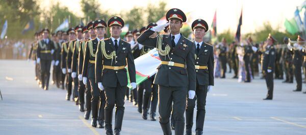 Торжественное открытие конкурса Военно-медицинская эстафета на полигоне Фориш - Sputnik Узбекистан