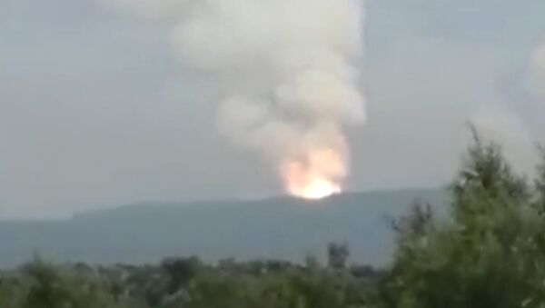 Взрыв на территории воинской части в Ачинском районе - Sputnik Узбекистан