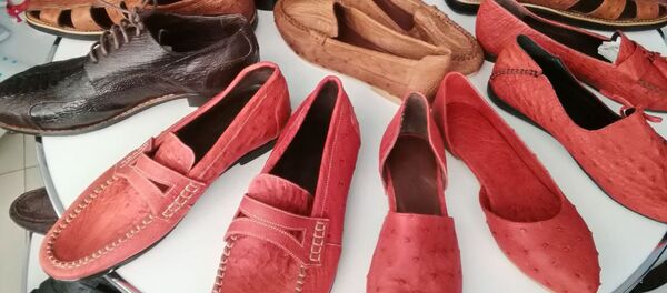 Мокасины из страусиной кожи - Sputnik Ўзбекистон