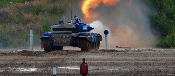Танк Т-72Б3 команды армии Узбекистана - Sputnik Узбекистан