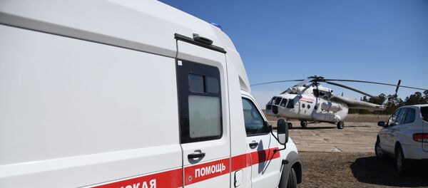 Скорая и вертолет - Sputnik Узбекистан