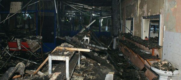 Сильный пожар произошел в телецентре в Ташкенте Сильный пожар произошел в телецентре в Ташкенте - Sputnik Узбекистан