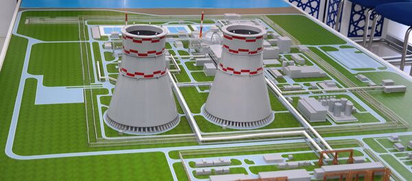 Макет АЭС Макет АЭС - Sputnik Ўзбекистон