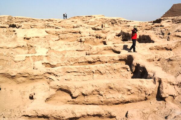 Археологические раскопки в Кампиртепе проводятся с 1978 года сотрудниками Тохаристанской экспедиции под руководством Эдварда Ртвеладзе - Sputnik Ўзбекистон