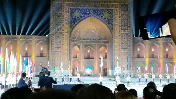 Otkritie XII Mejdunarodnogo muzikalnogo festivalya Shark taronalari v Samarkande - Sputnik O‘zbekiston
