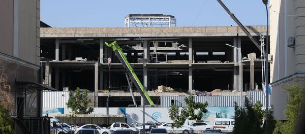 Строительство торгово-развлекательного центра Rivera Строительство торгово-развлекательного центра Rivera - Sputnik Узбекистан