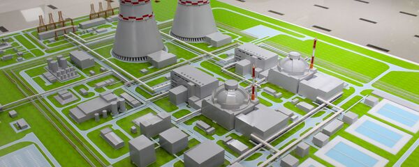 Макет АЭС Макет АЭС - Sputnik Ўзбекистон