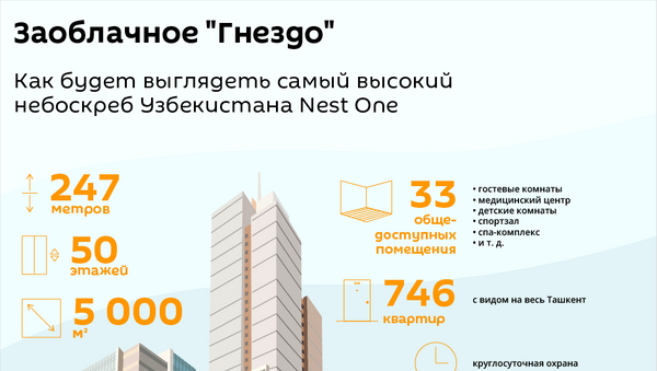 Проект небоскреба Nest One в Ташкенте - Sputnik Узбекистан