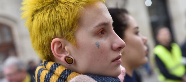 Женские марши на Украине - Sputnik Узбекистан