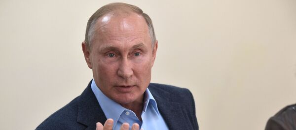 Рабочая поездка президента РФ В. Путина в Дагестан - Sputnik Узбекистан