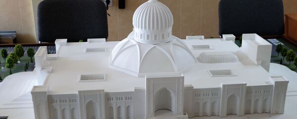 Макет строящегося в Ташкенте Центра исламской цивилизации Макет строящегося в Ташкенте Центра исламской цивилизации - Sputnik Ўзбекистон
