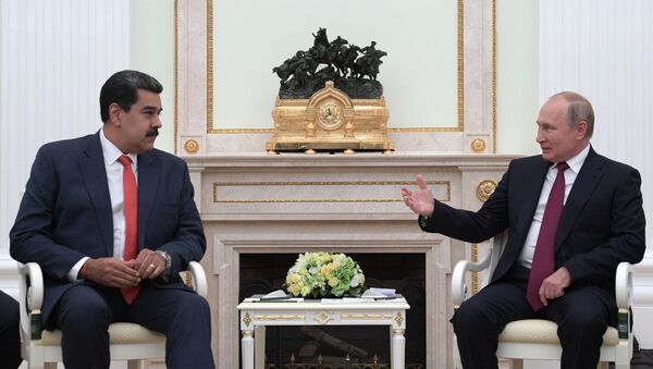 Vstrecha prezidenta RF V. Putina s  prezidentom Venesueli N. Maduro - Sputnik O‘zbekiston