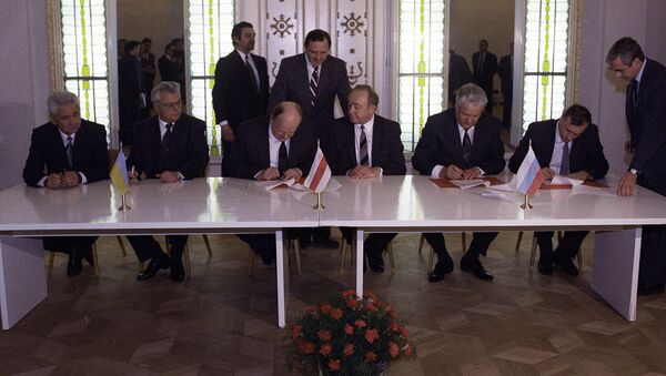 Подписание Соглашения о создании СНГ - Sputnik Узбекистан