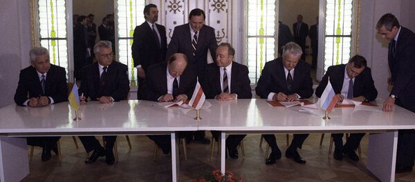 Подписание Соглашения о создании СНГ - Sputnik Узбекистан