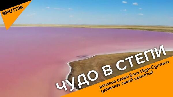 Чудо в степи: озеро близ Нур-Султана меняет цвета - Sputnik Ўзбекистон