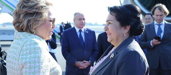 В Узбекистан с официальным визитом прибыла председатель Совета Федерации Федерального Собрания Российской Федерации Валентина Матвиенко - Sputnik Узбекистан