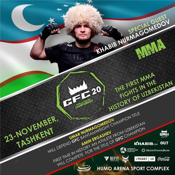 Даты, время и место: турнир Хабиба Нурмагомедова в Ташкенте Даты, время и место: турнир Хабиба Нурмагомедова в Ташкенте - Sputnik Узбекистан