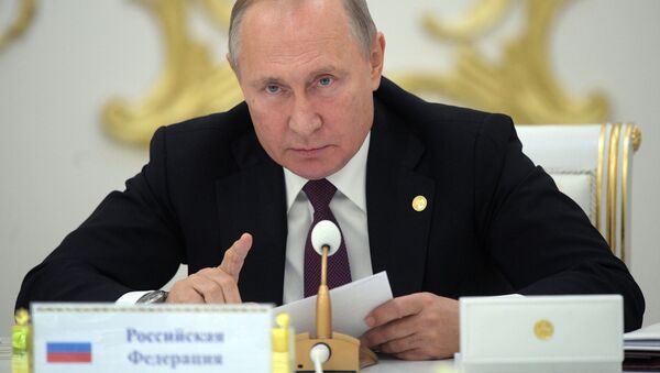 Vizit prezidenta RF V. Putina v Turkmeniyu - Sputnik Oʻzbekiston