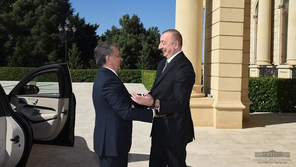 Мирзиёев встретился с президентом Азербайджана - Sputnik Узбекистан
