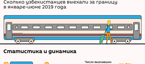 Статистика выезжающих за рубеж узбекистанцев - Sputnik Узбекистан