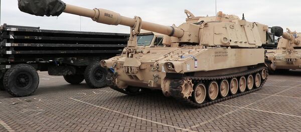 НАТО наращивает силы в Европе: военная техника прибыла в порт Флиссинген НАТО наращивает силы в Европе: военная техника прибыла в порт Флиссинген - Sputnik Ўзбекистон