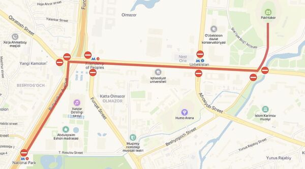 В Ташкенте сегодня перекроют часть дорог - Sputnik Узбекистан