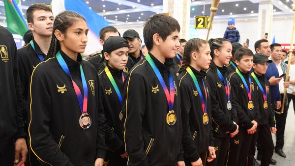 Встреча юниорской сборной Узбекистана по боксу_видео - Sputnik Узбекистан