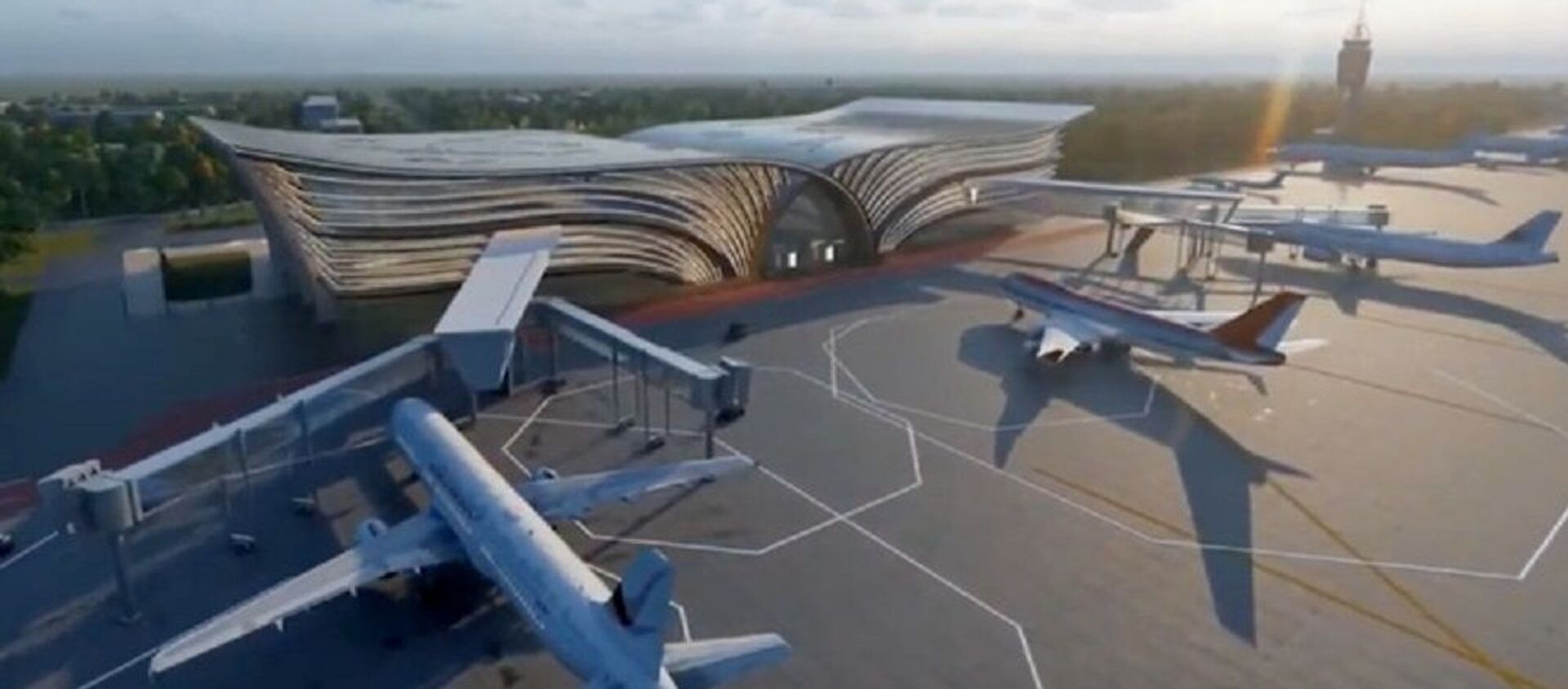 Как будет выглядеть новый терминал аэропорта Самарканда - фото - Sputnik Ўзбекистон, 1920, 05.12.2019